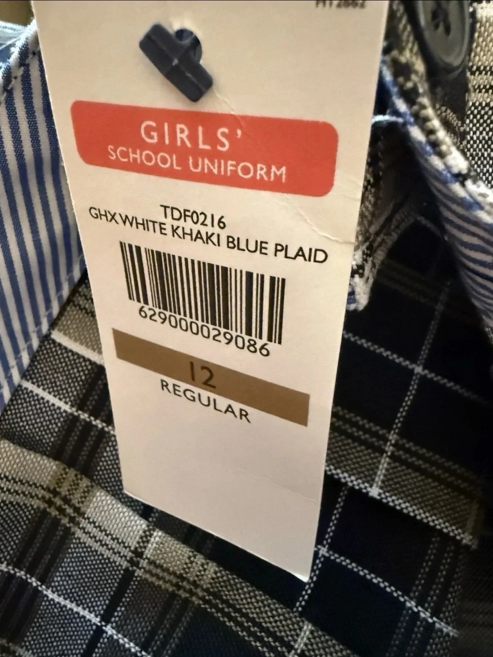 Thommy Hilfiger Dennis Uniform Alexander Plaid Skirt Girls Size 12